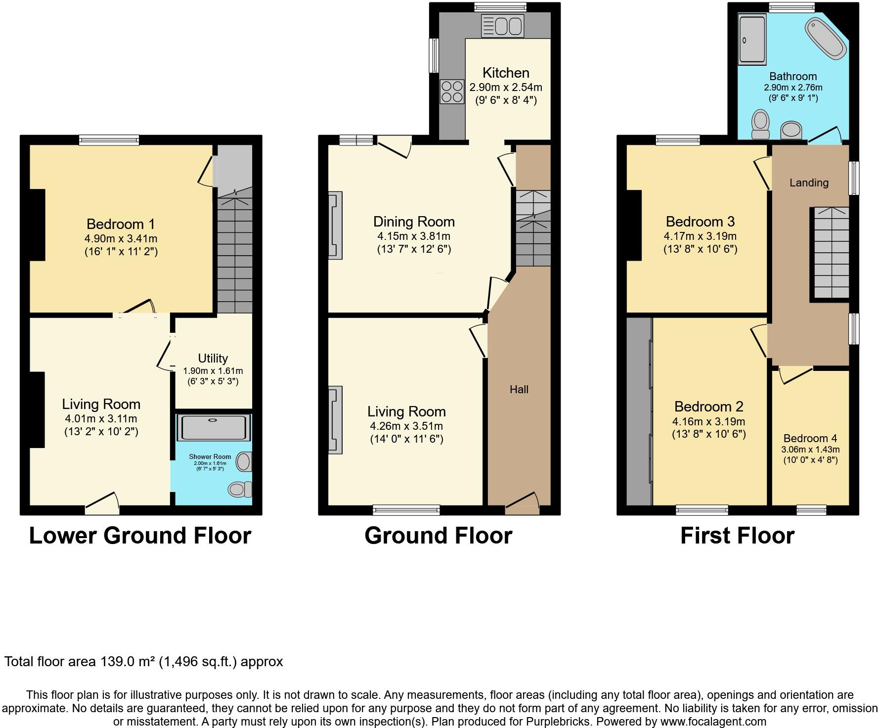 58, Nipper Lane, Manchester, M45 floorplan