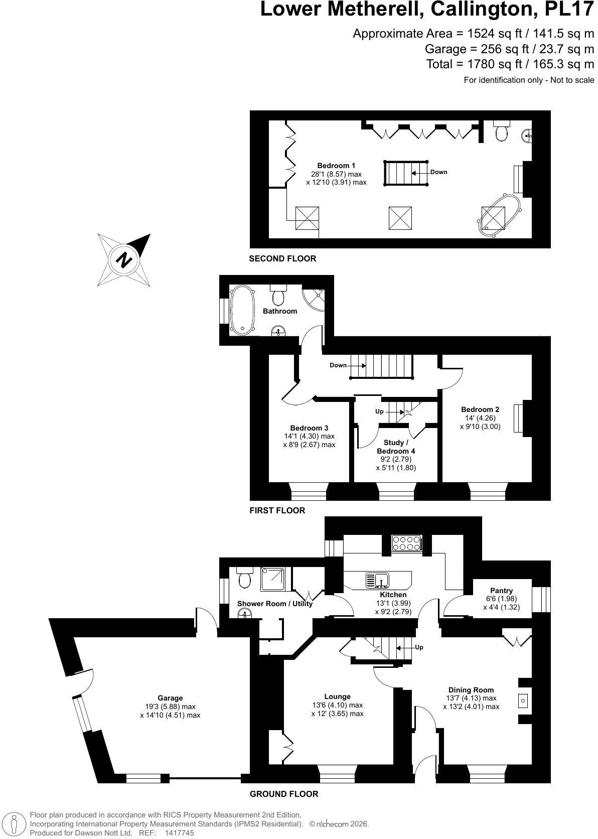 Lower Metherell floorplan