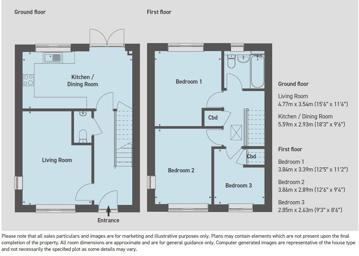 Russell Grove, Worcester, Worcestershire floorplan