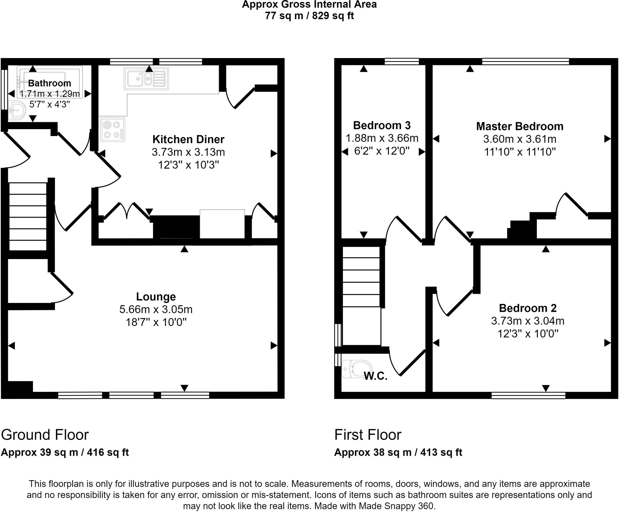 Oakfield Road floorplan