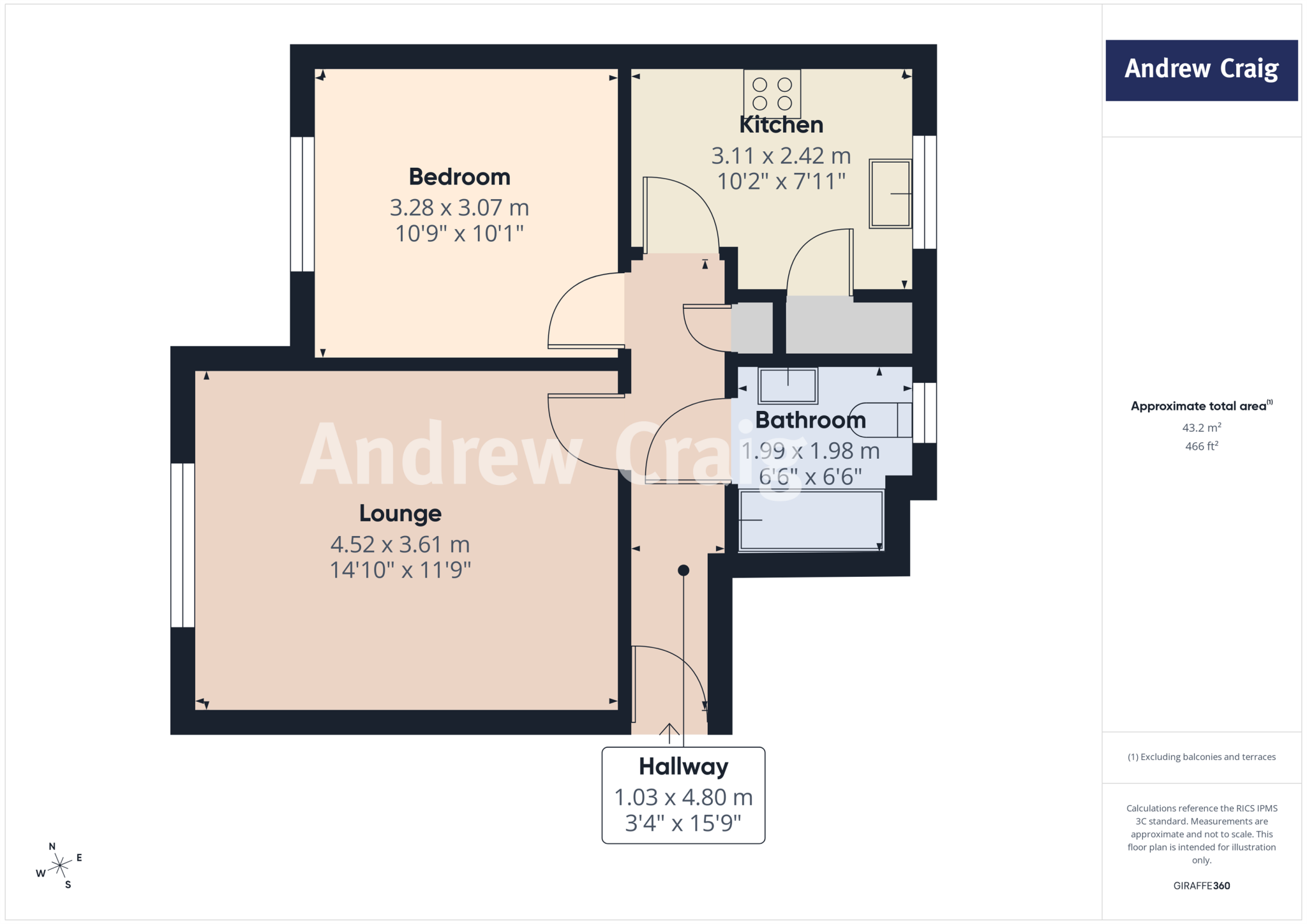 Regency Apartments, Citadel East, Killingworth floorplan
