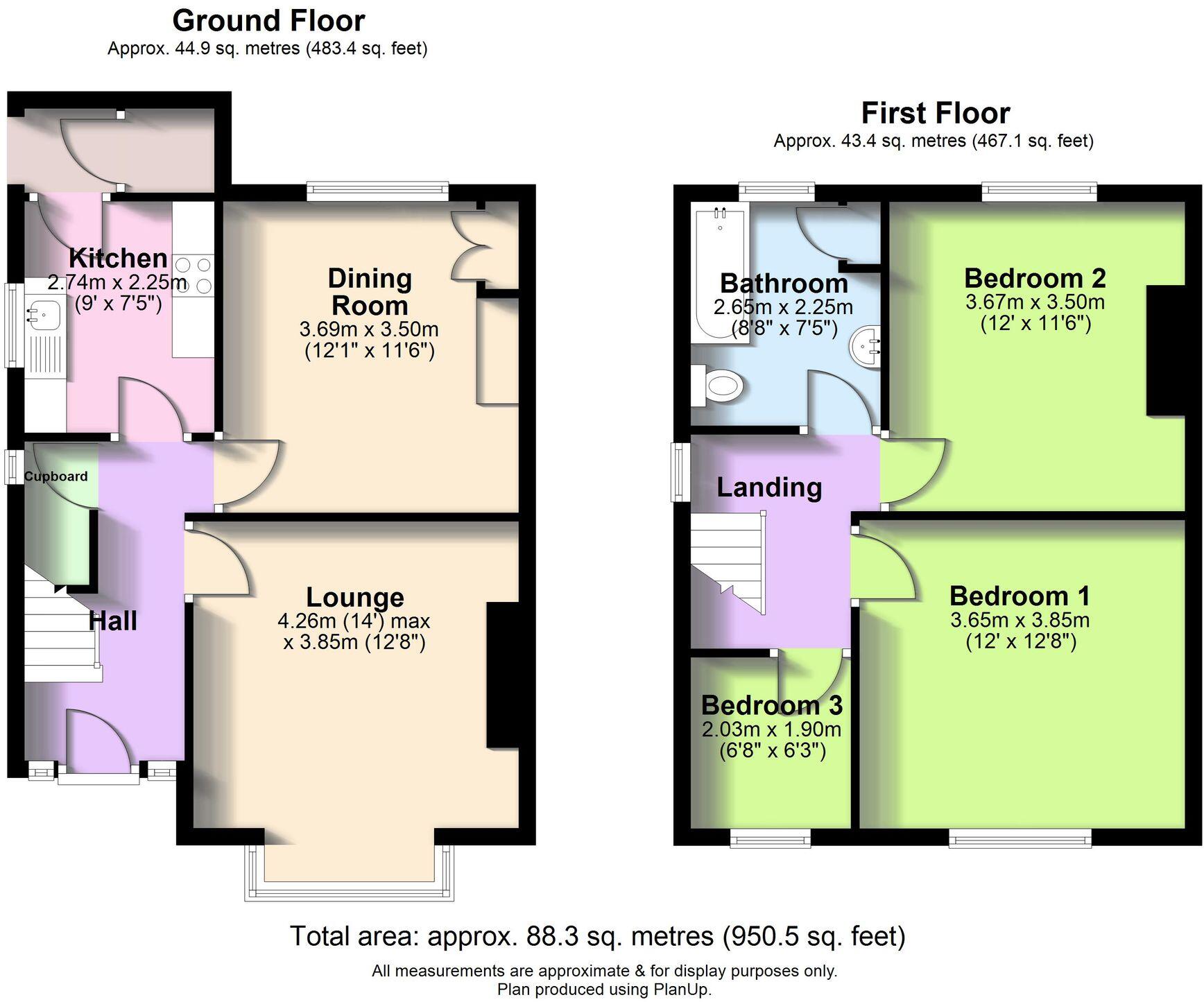 Sinclair Gardens, Ketley, TF1 floorplan