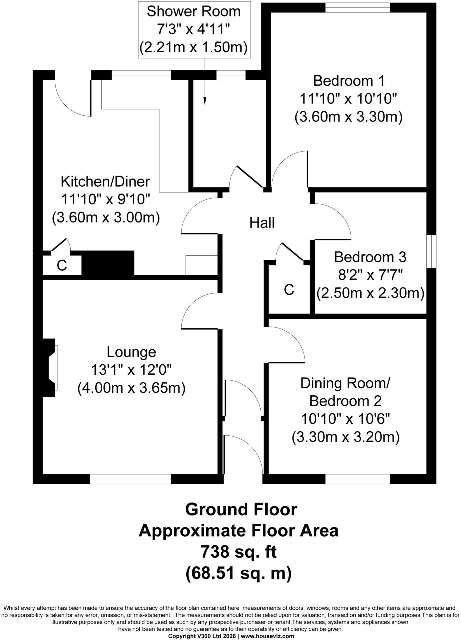West View, Buckley, CH7 floorplan
