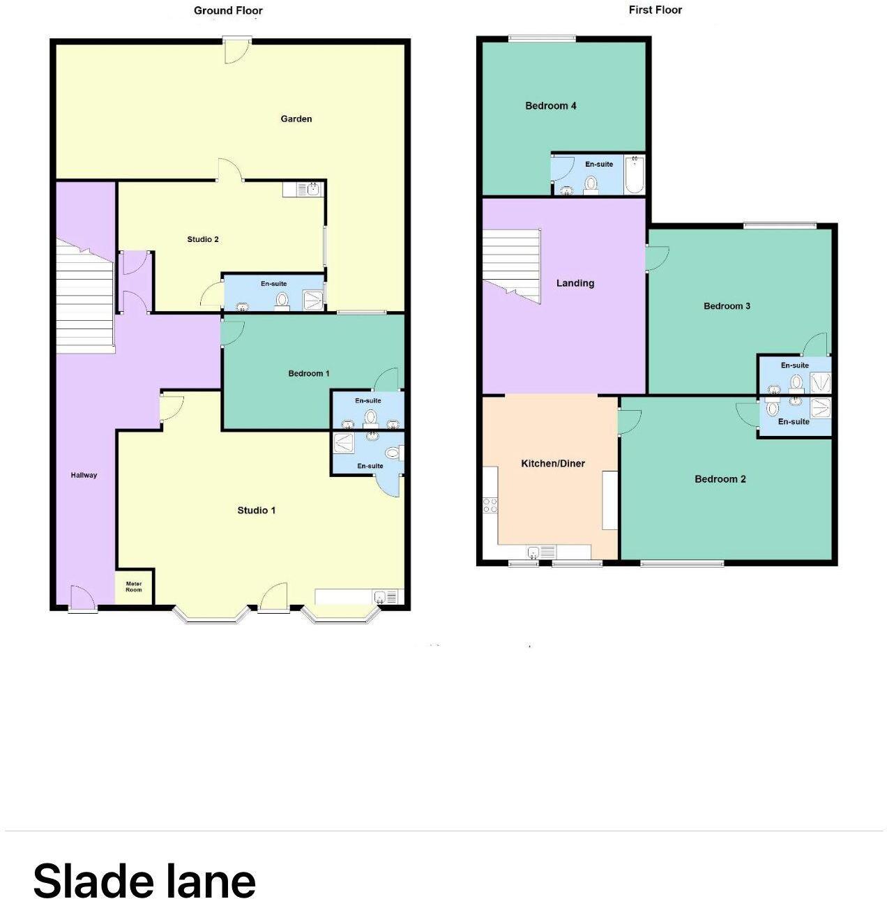 320/320A, Slade lane, Burnage floorplan
