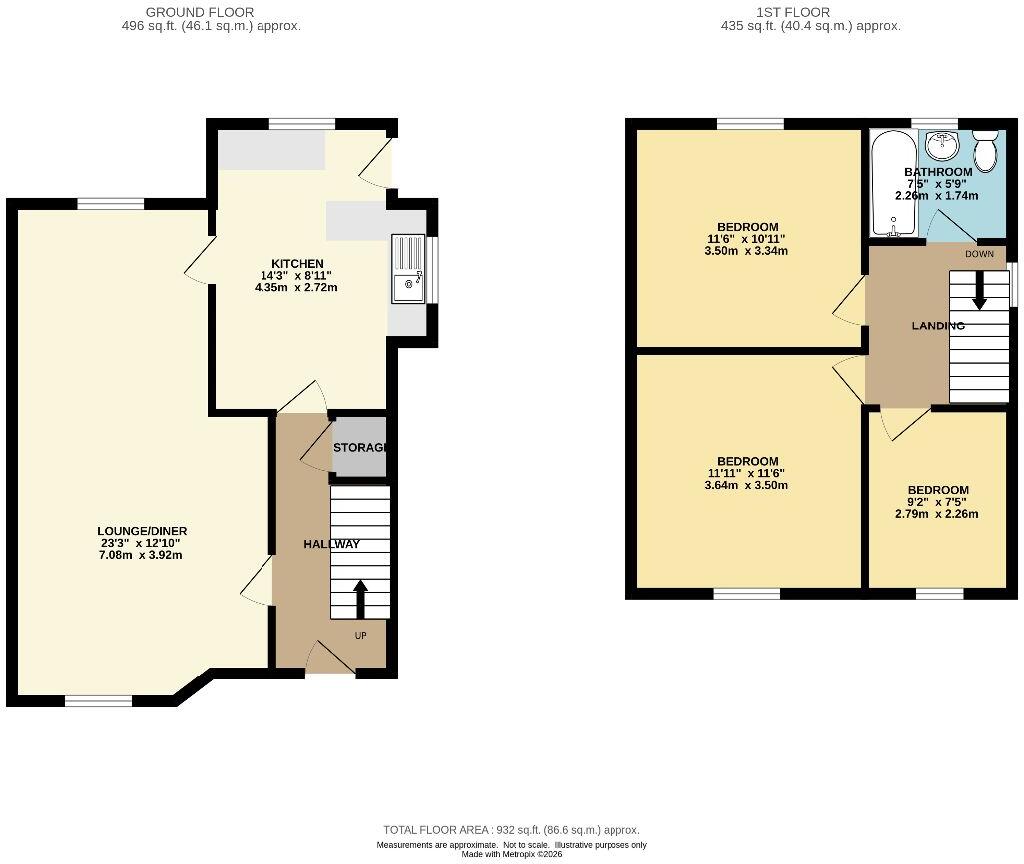 Elizabeth Drive, Padgate, Warrington floorplan