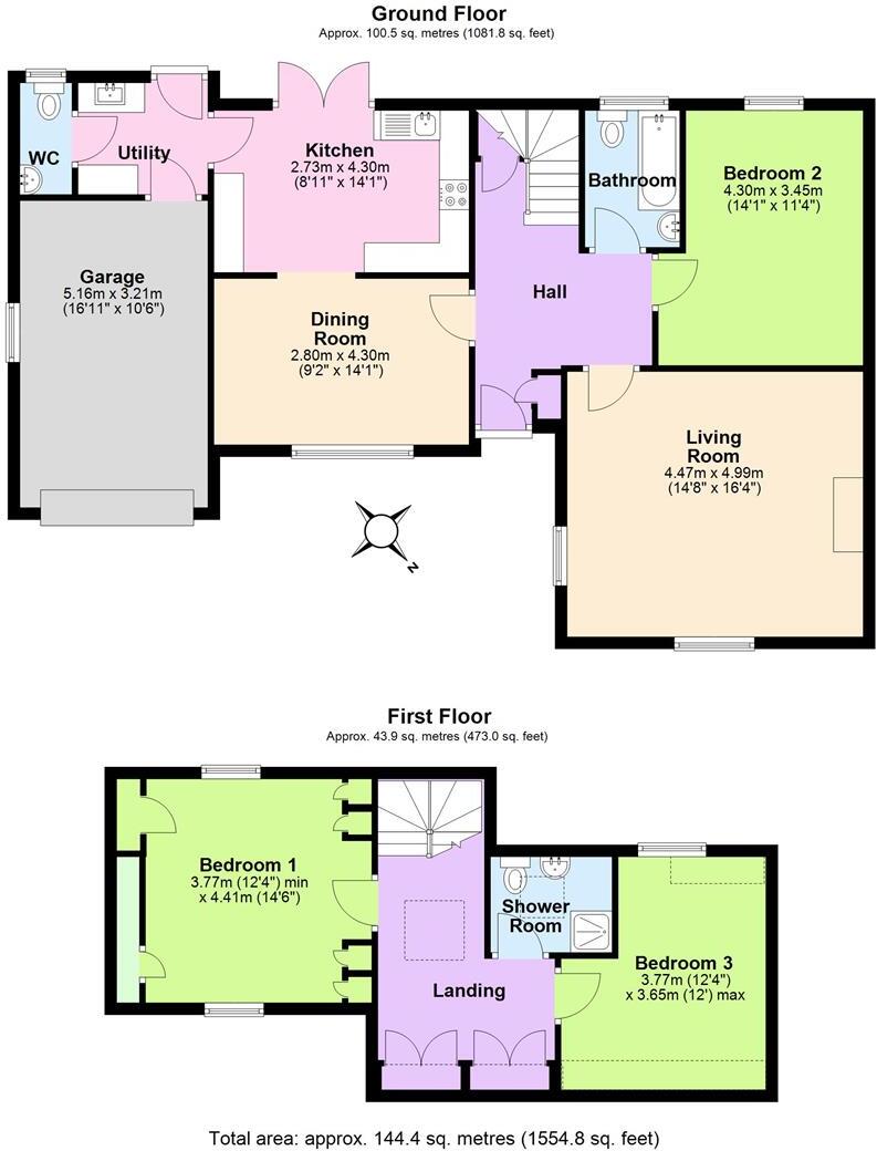 Grove Close, Knighton floorplan