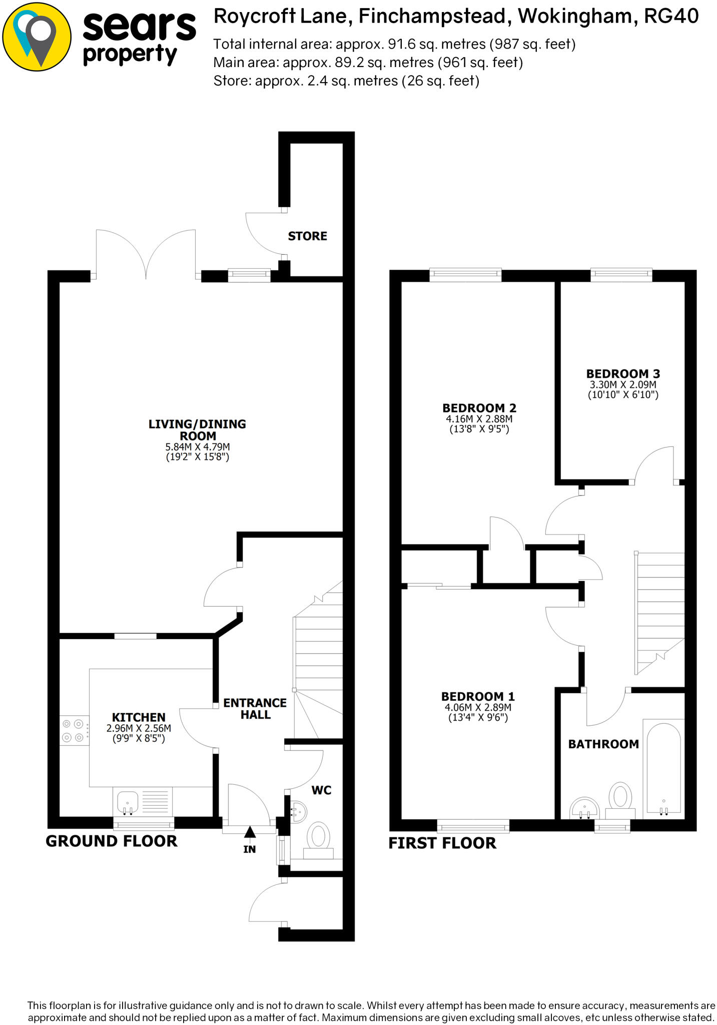 Roycroft Lane, Finchampstead, RG40 floorplan