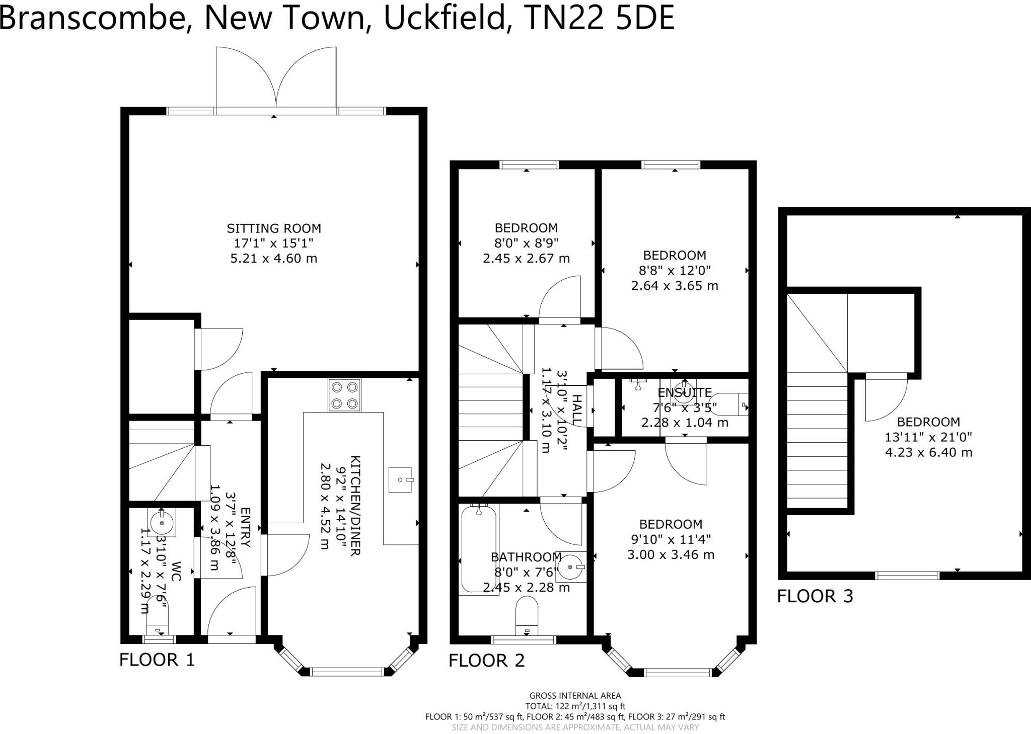 New Town, Uckfield, East Sussex, TN22 floorplan