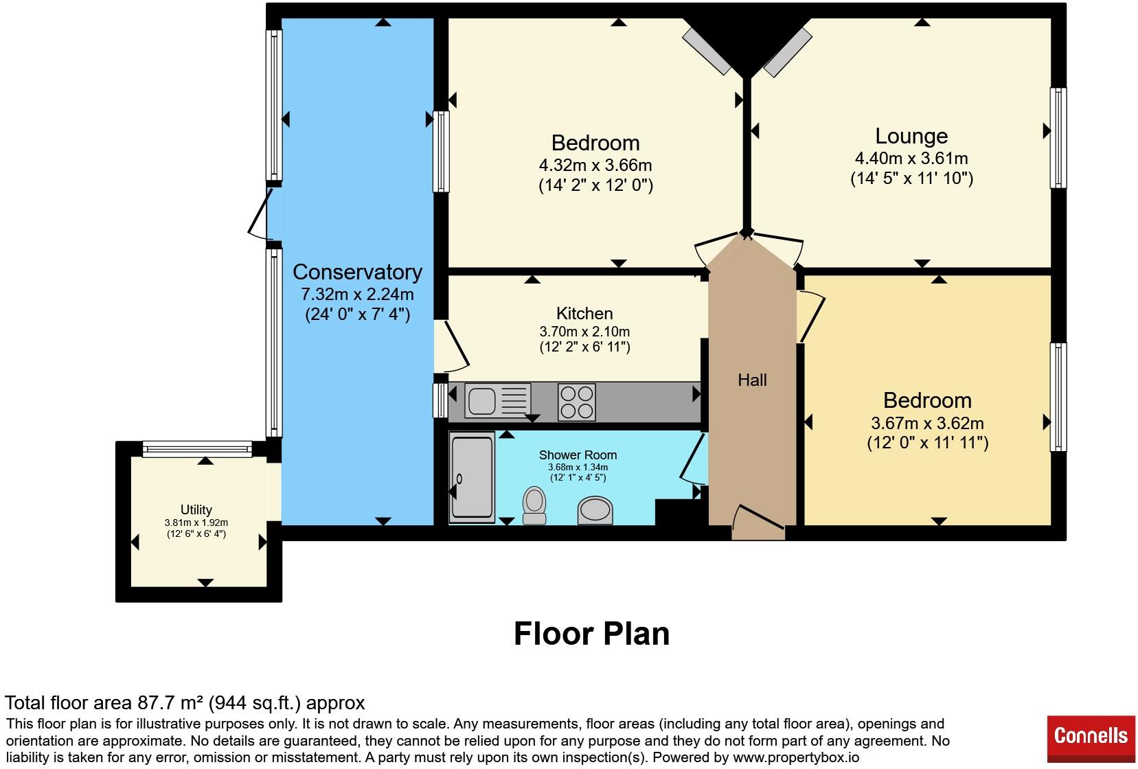 Helena Road, Rayleigh floorplan
