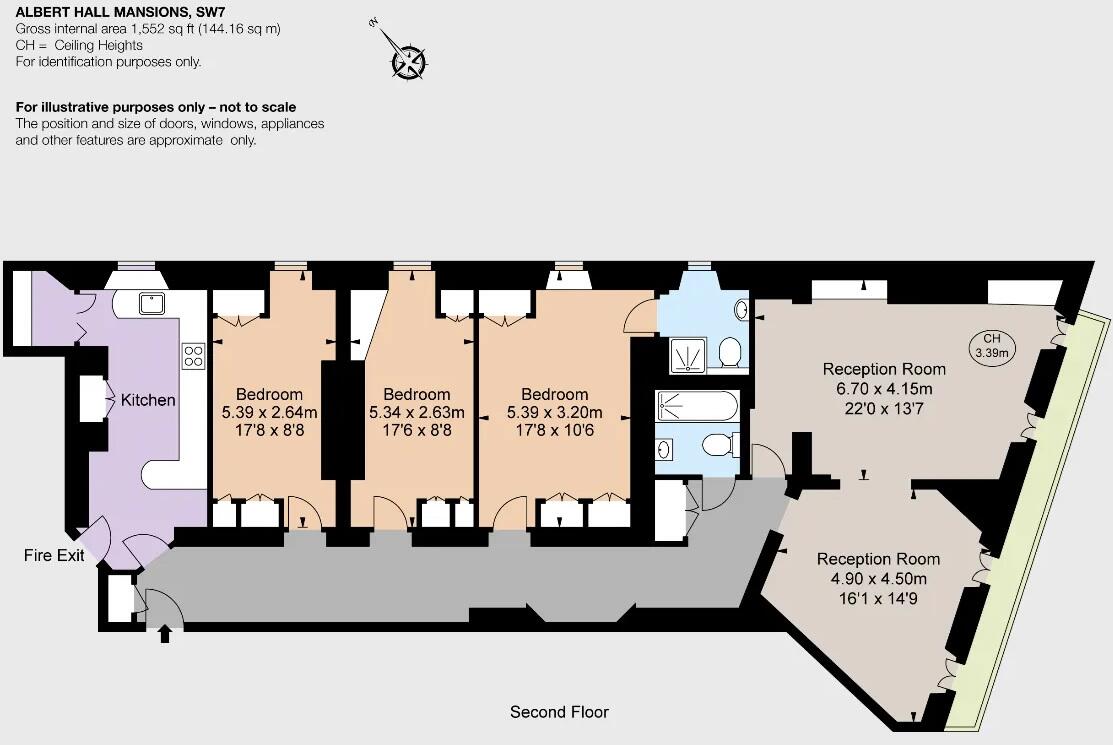 Albert Hall Mansions, Prince Consort Road, South Kensington, SW7 floorplan