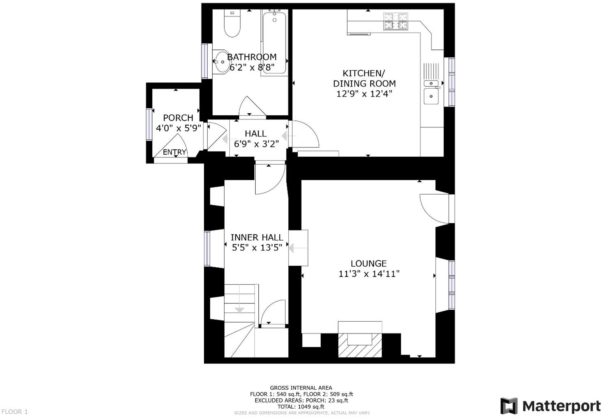 Cynwyd, Corwen, LL21 floorplan