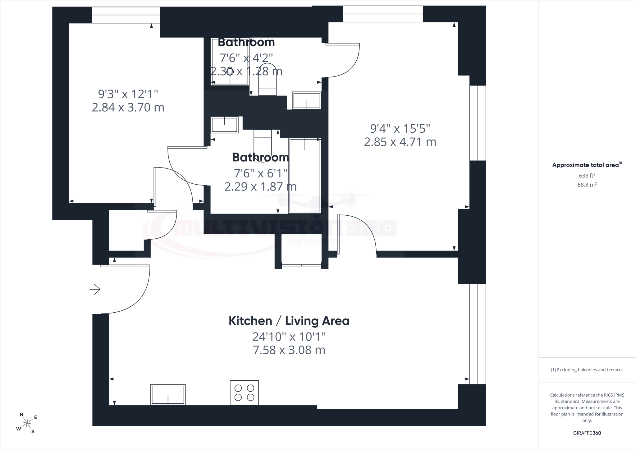 Affinity Living, Manchester, Quay Street, Salford floorplan