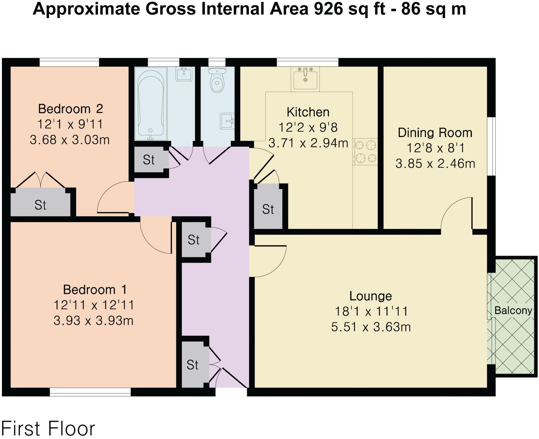 Courtlands, Chelmsford, Essex floorplan