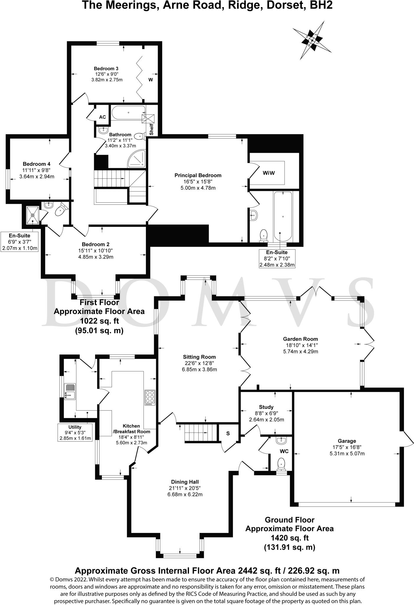 Ridge, Wareham, Dorset floorplan