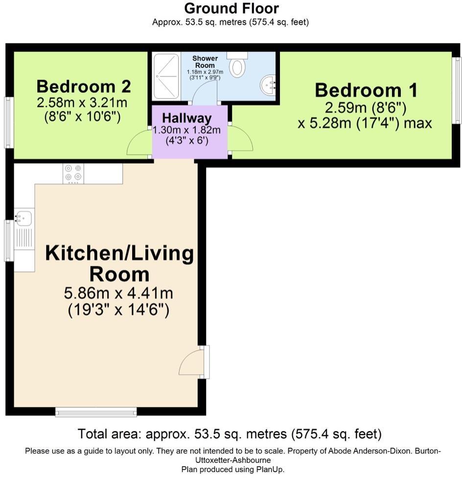 Castle Apartments, Station Road, Hatton, Derbyshire DE65 5DW floorplan