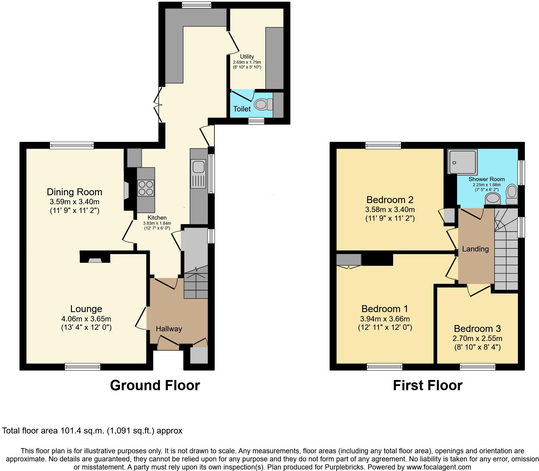 Hall Lane, Lutterworth, LE17 floorplan