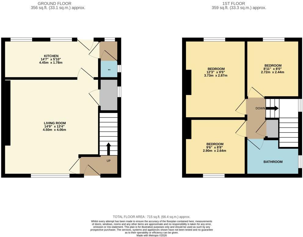 85 Connaught Road, Cromer, Norfolk, NR27 0DB floorplan