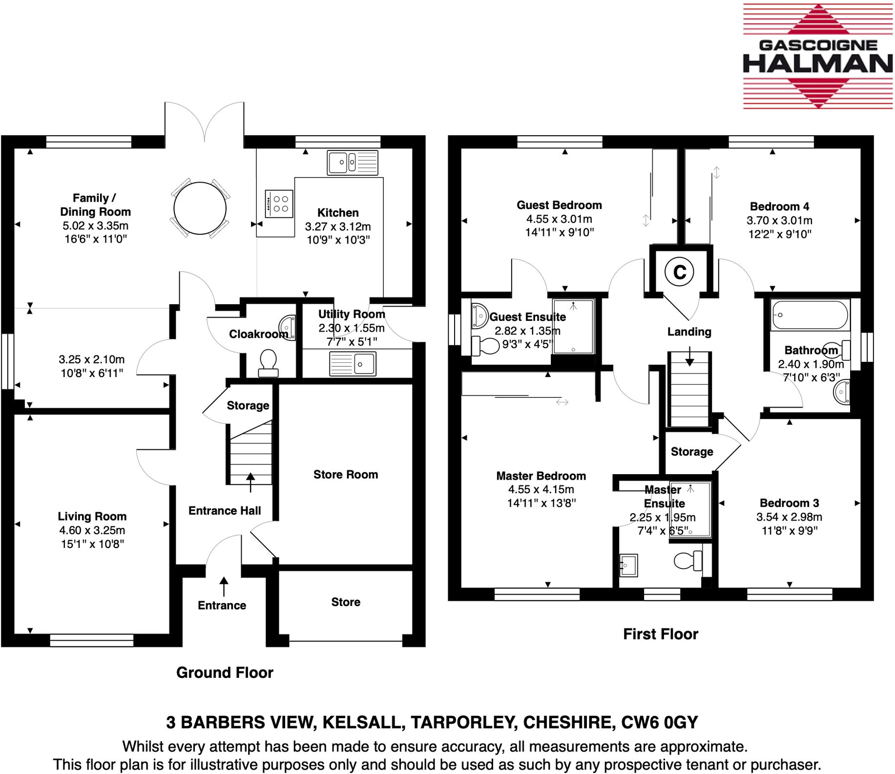 Barbers View, Kelsall, CW6 floorplan