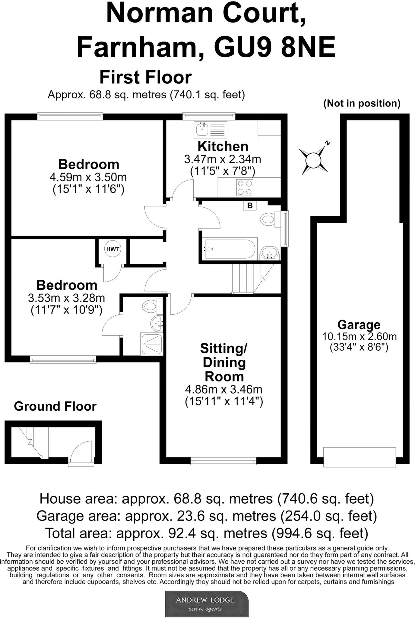 Alfred Road, Farnham, GU9 floorplan