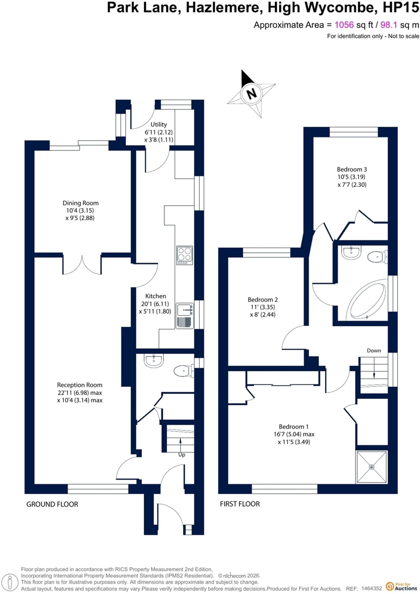 Park Lane, Hazlemere, HP15 floorplan