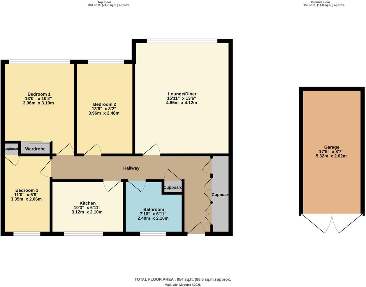 Essenden Road, Belvedere floorplan