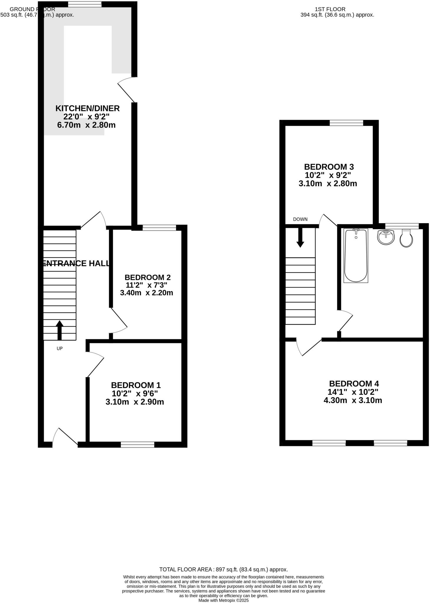 Allensbank Road, Heath, Cardiff floorplan