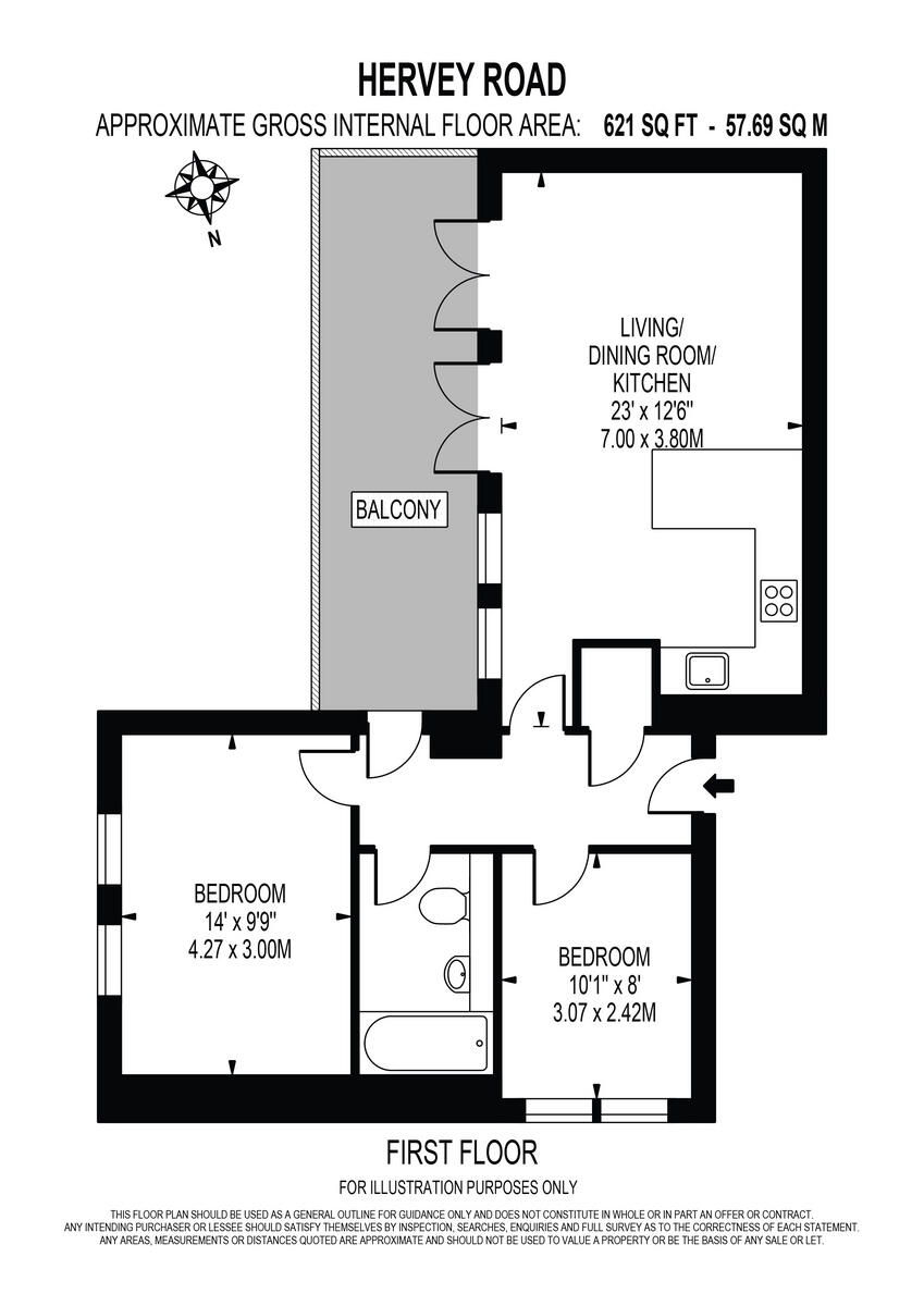 Hervey Road, LONDON SE3 floorplan