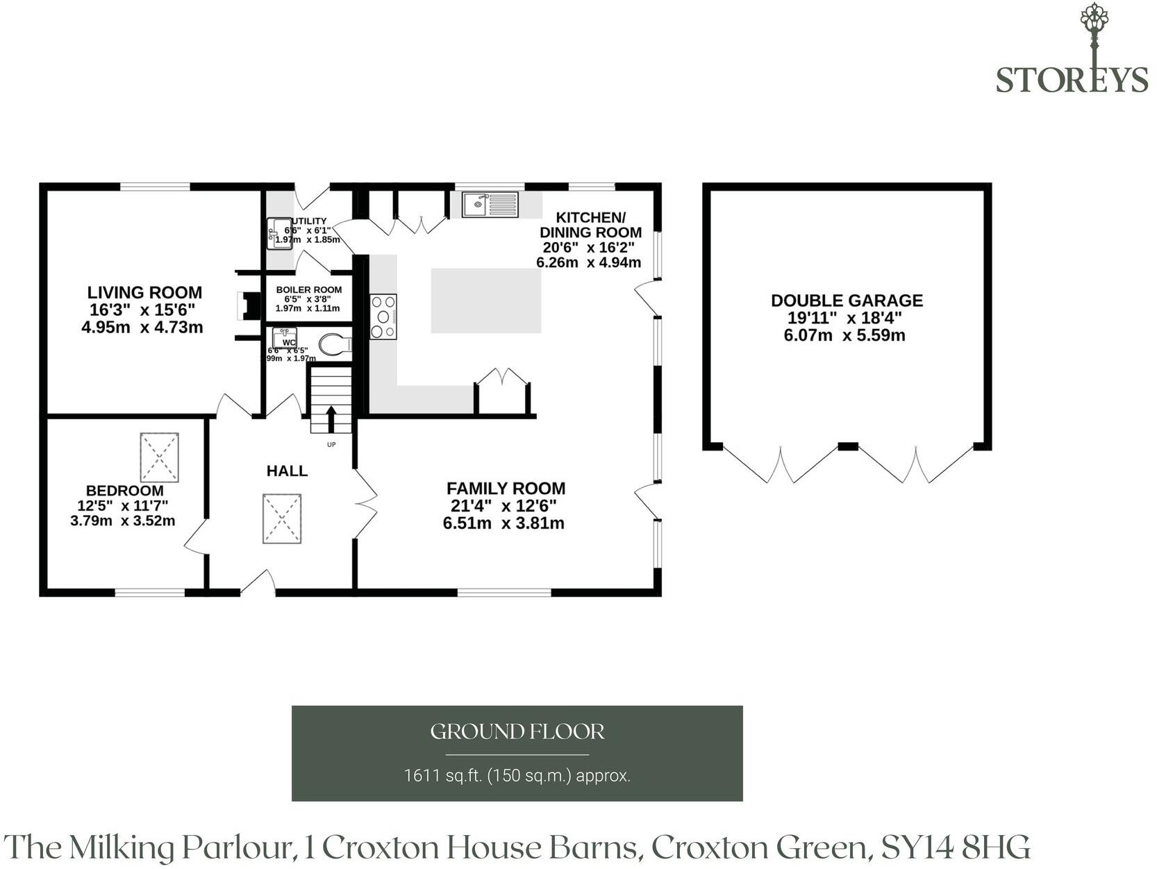 The Milking Parlour - Immaculate four bedroom barn conversion floorplan