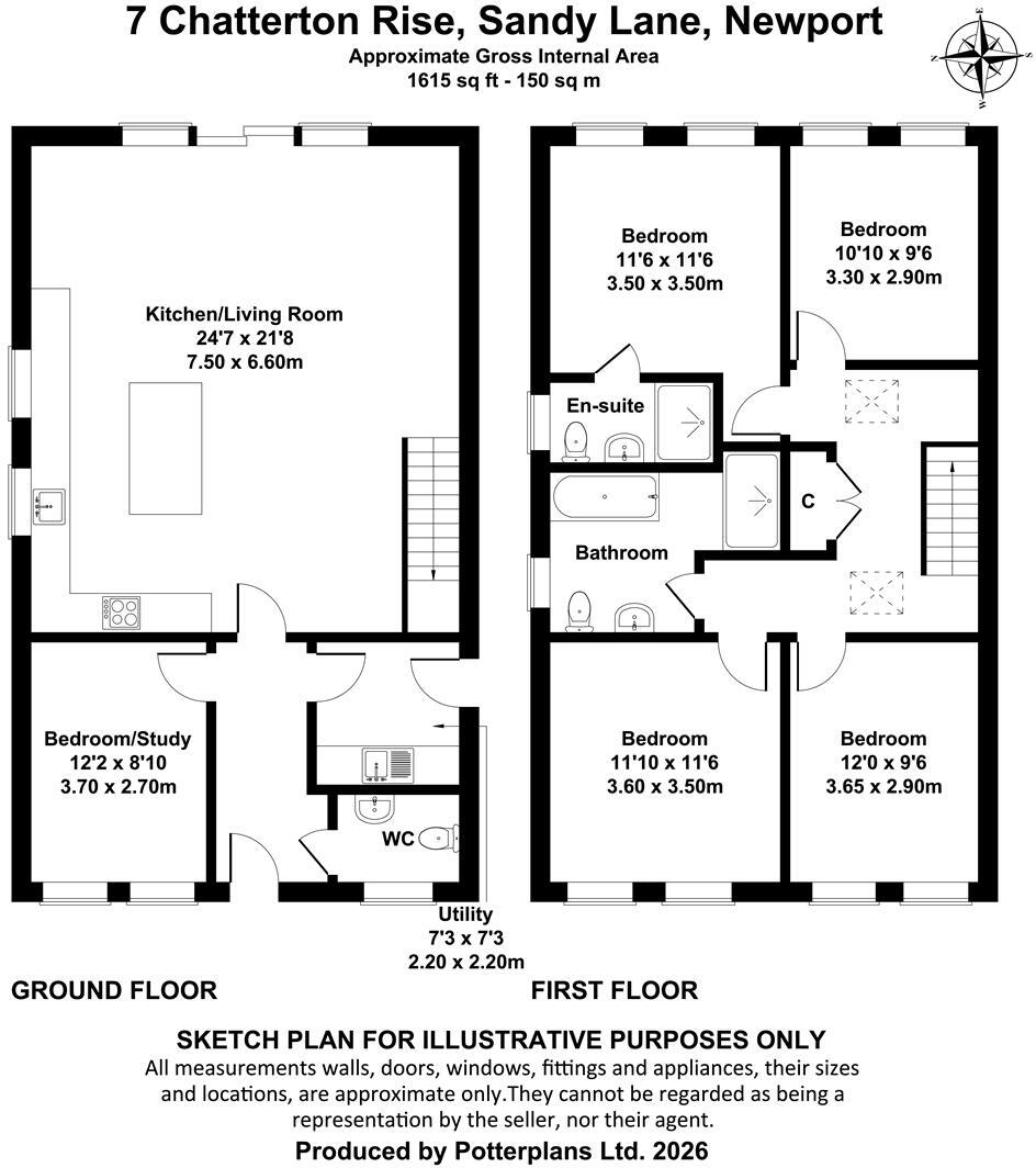 Off Sandy Lane, Gatcombe, Nr Newport floorplan
