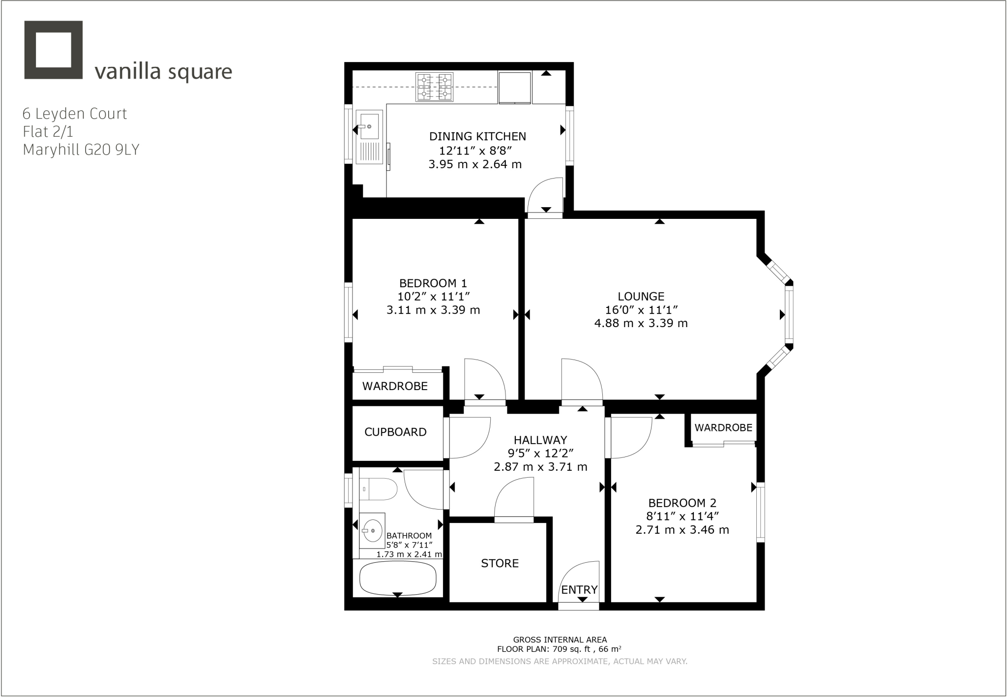 Leyden Court, Maryhill floorplan