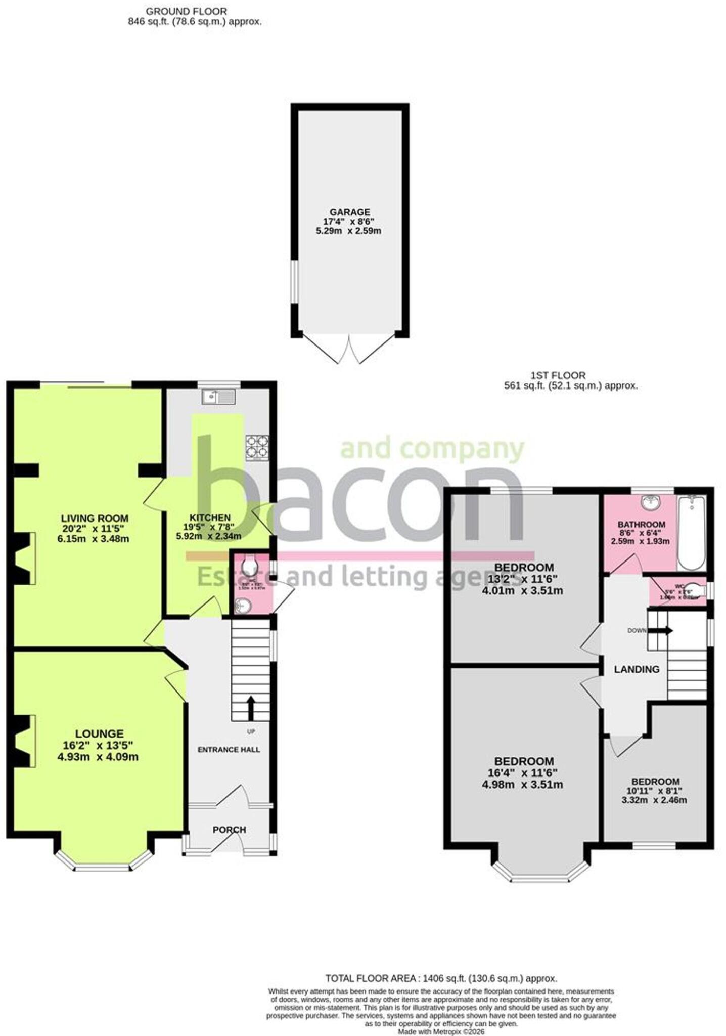 Parkfield Road, Worthing, BN13 floorplan