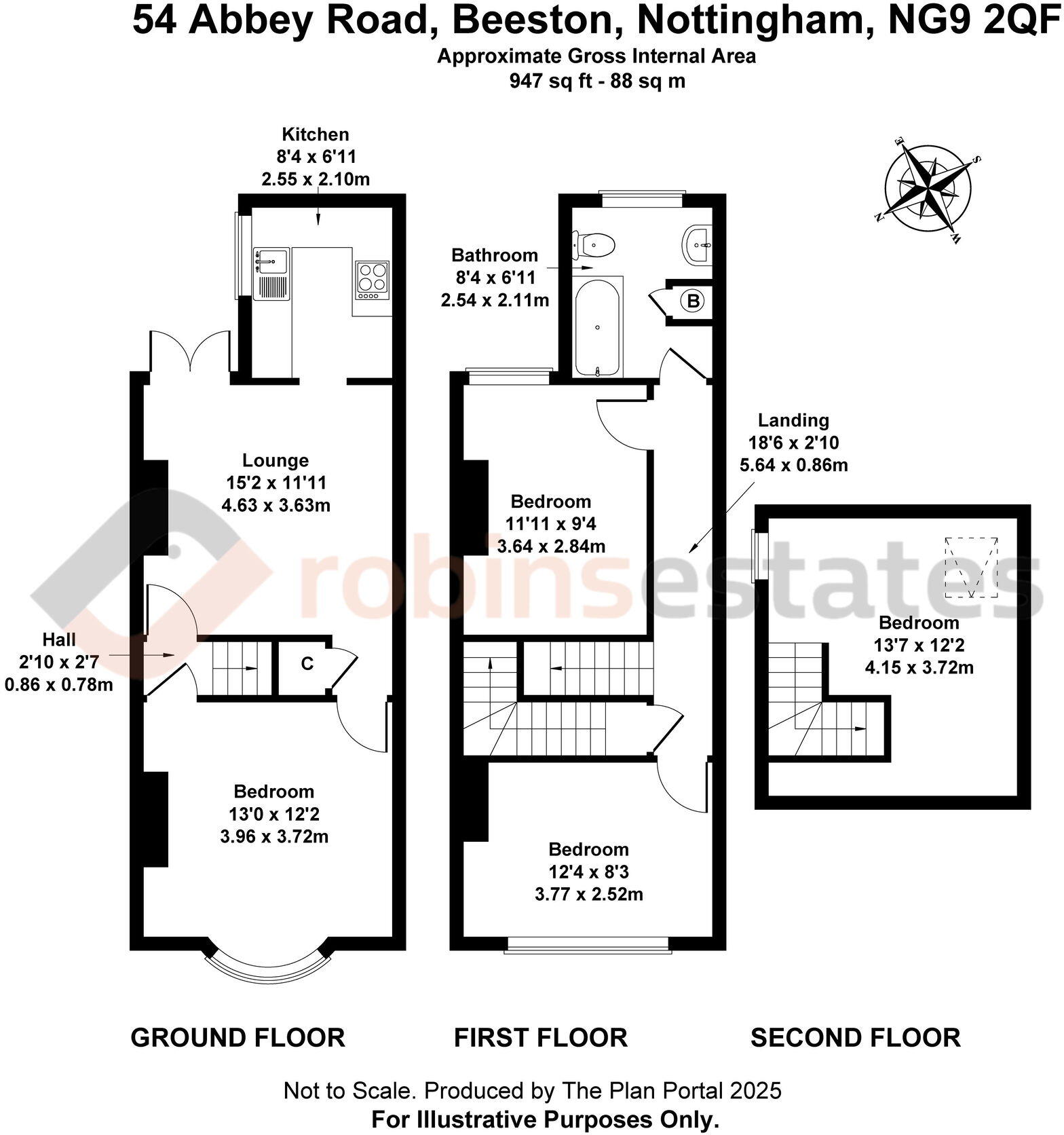 Abbey Road, Beeston, Nottingham, NG9 floorplan