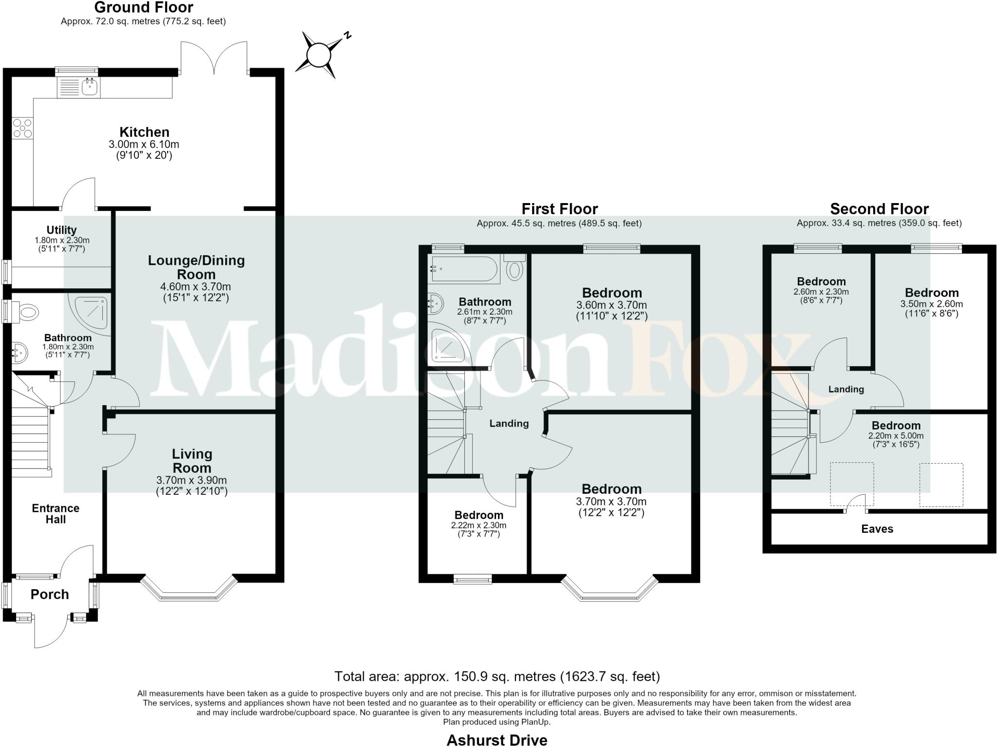 Ashurst Drive, Ilford, Redbridge, IG6 floorplan