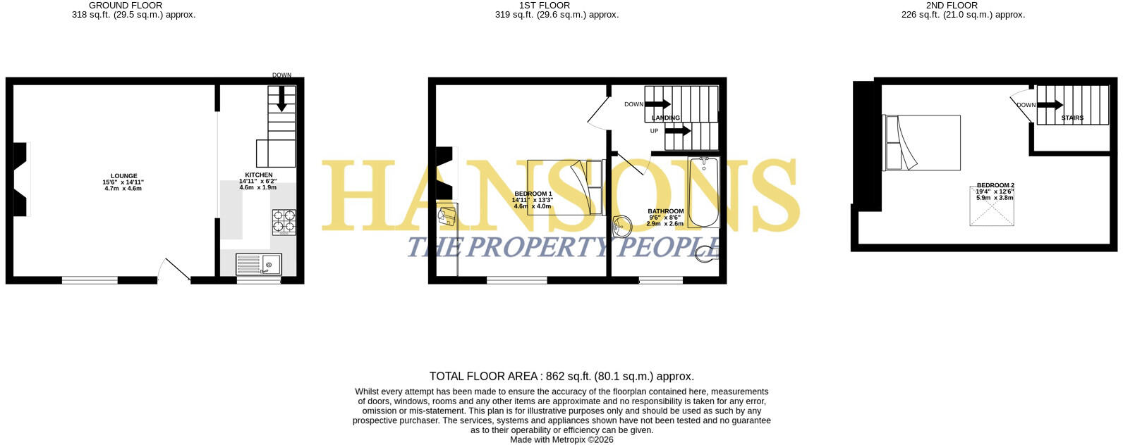 Back Lumbutts, Walsden floorplan
