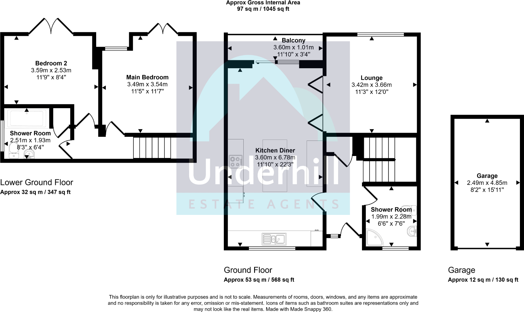 Upper Longlands, Dawlish floorplan