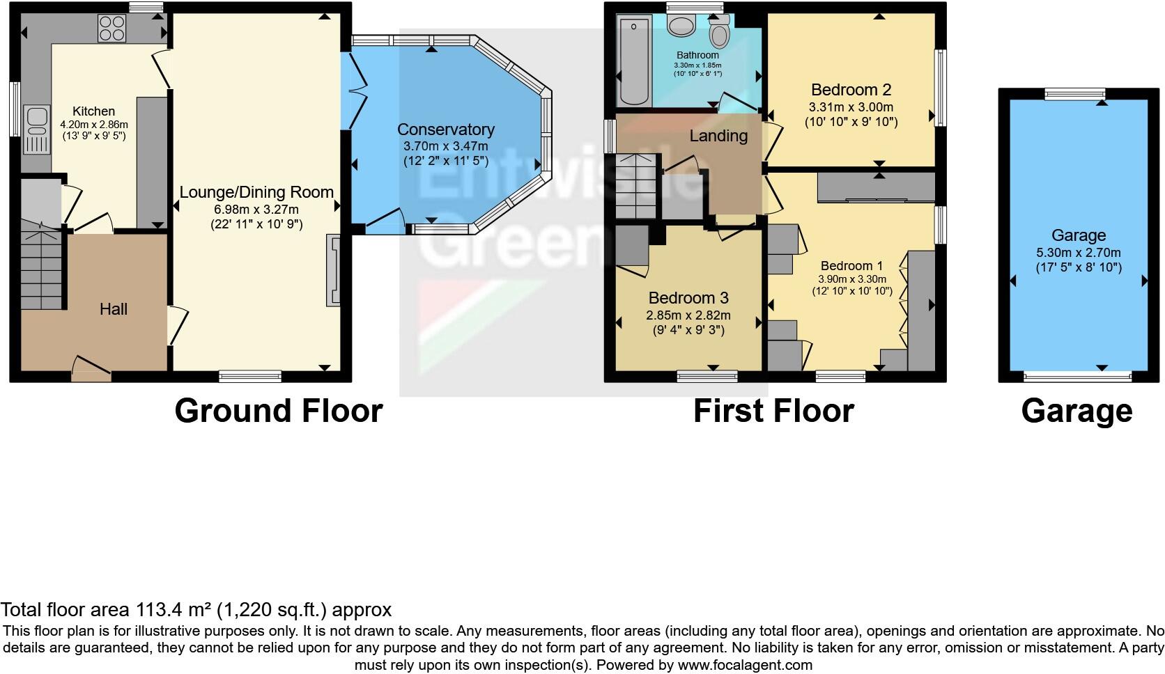 Heysham Park, Heysham, Morecambe, Lancashire, LA3 floorplan