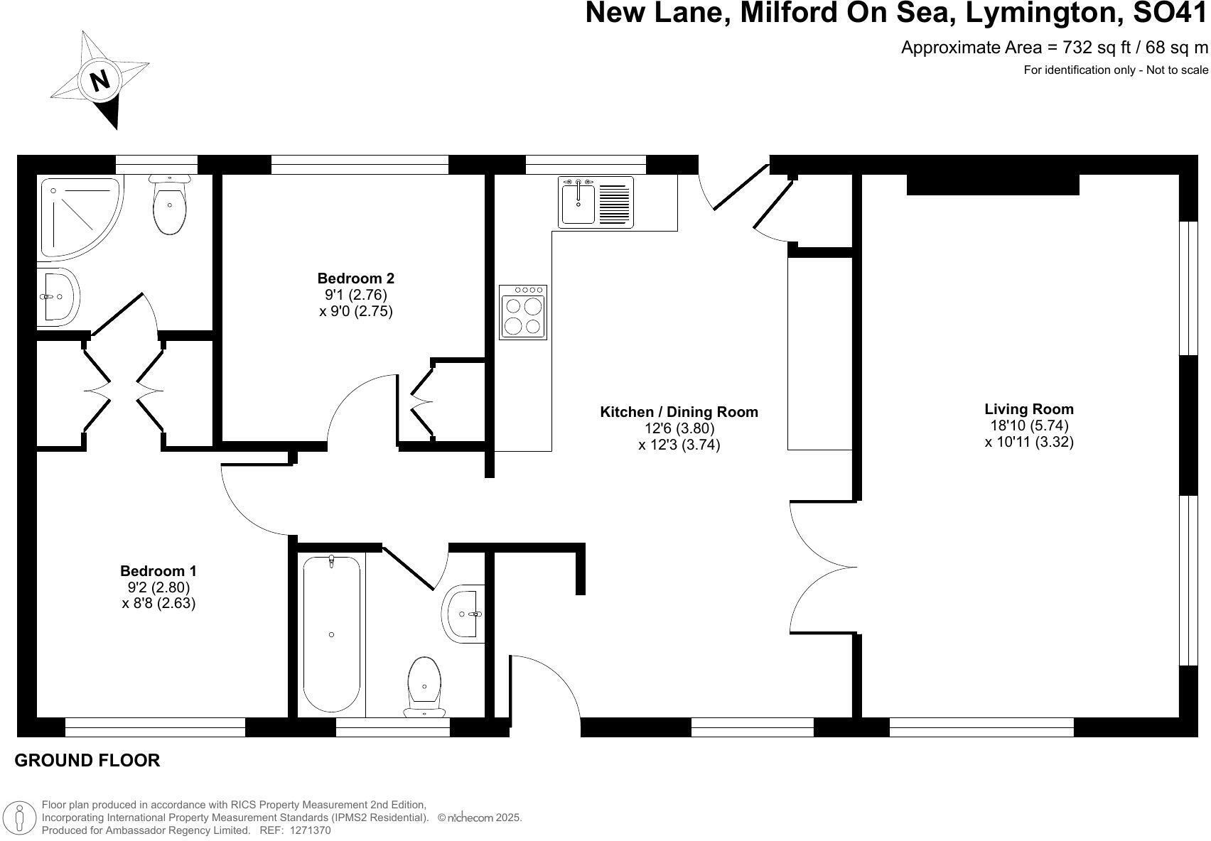 New Lane,
Milford-on-Sea, Lymington,
Hampshire,
SO41 0UQ floorplan