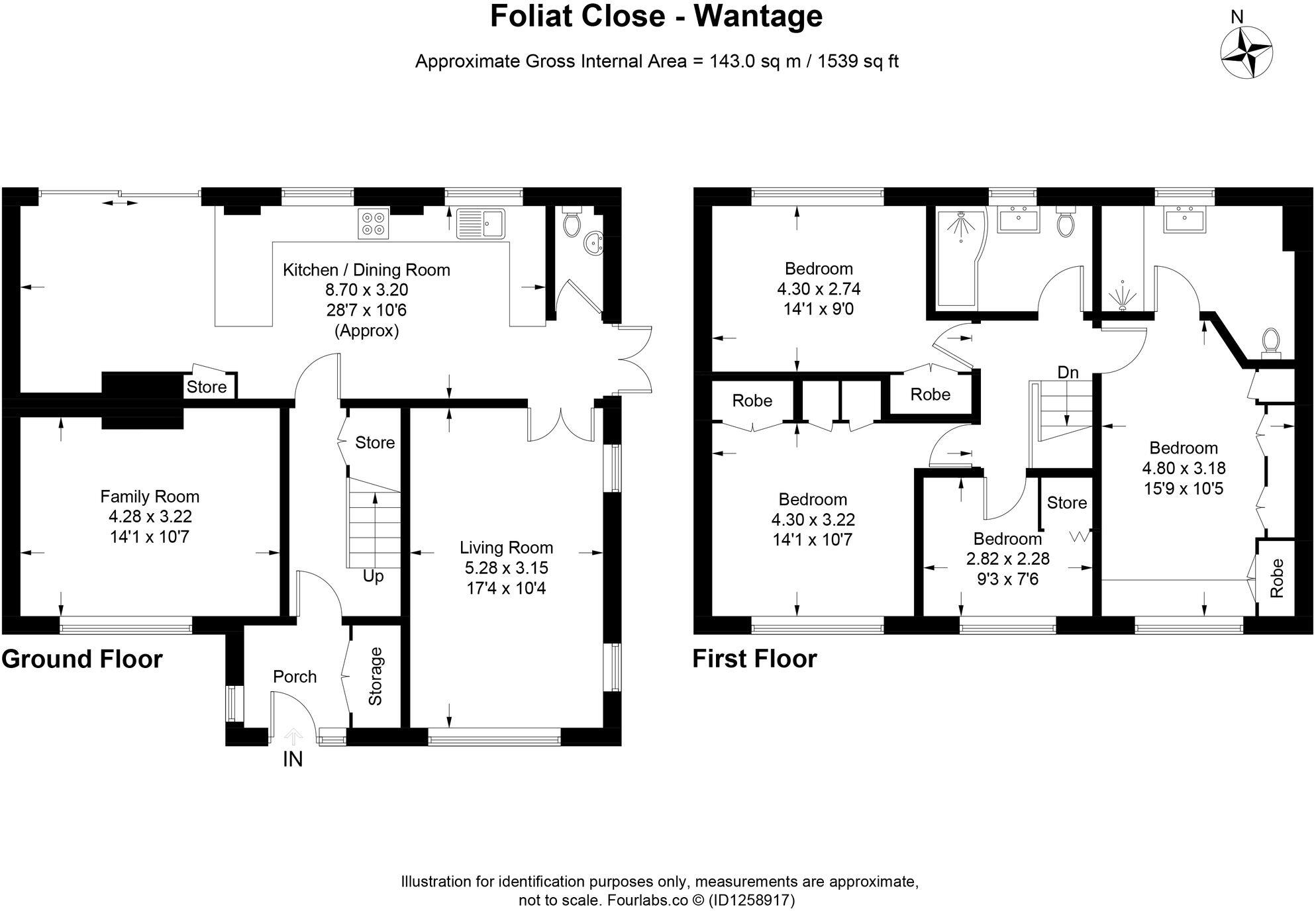 Foliat Close, Wantage, OX12 floorplan