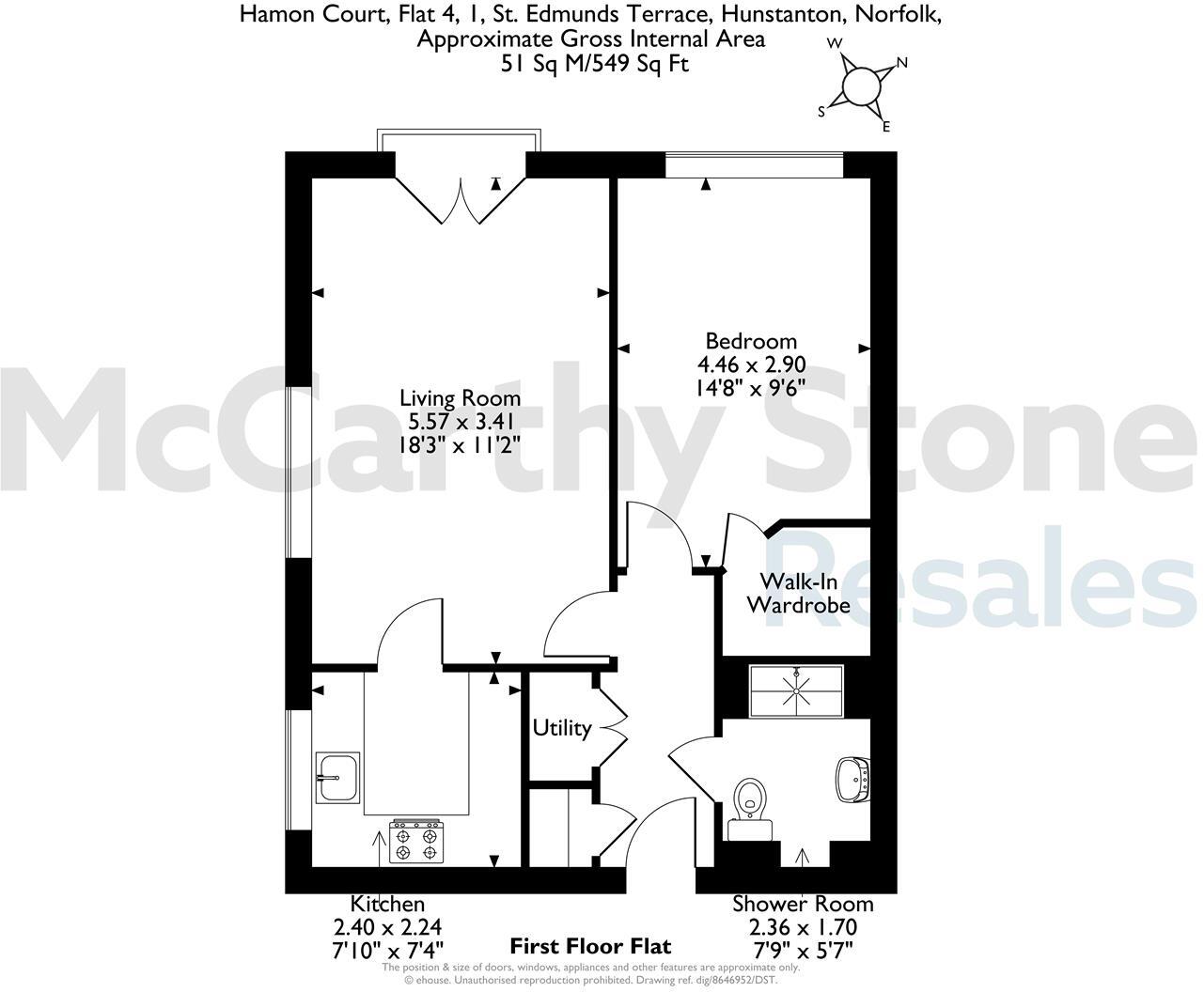 1 St. Edmunds Terrace, Hunstanton floorplan