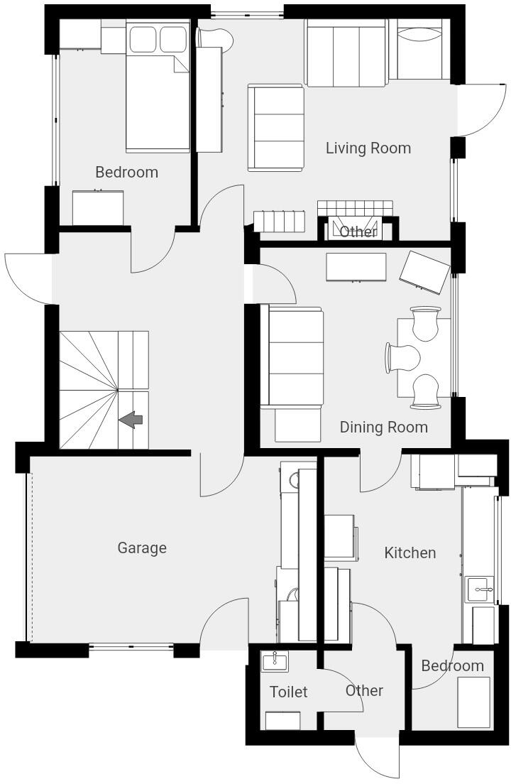 77 Tehidy Road - Private 3 bedroom home with stunning gardens  floorplan