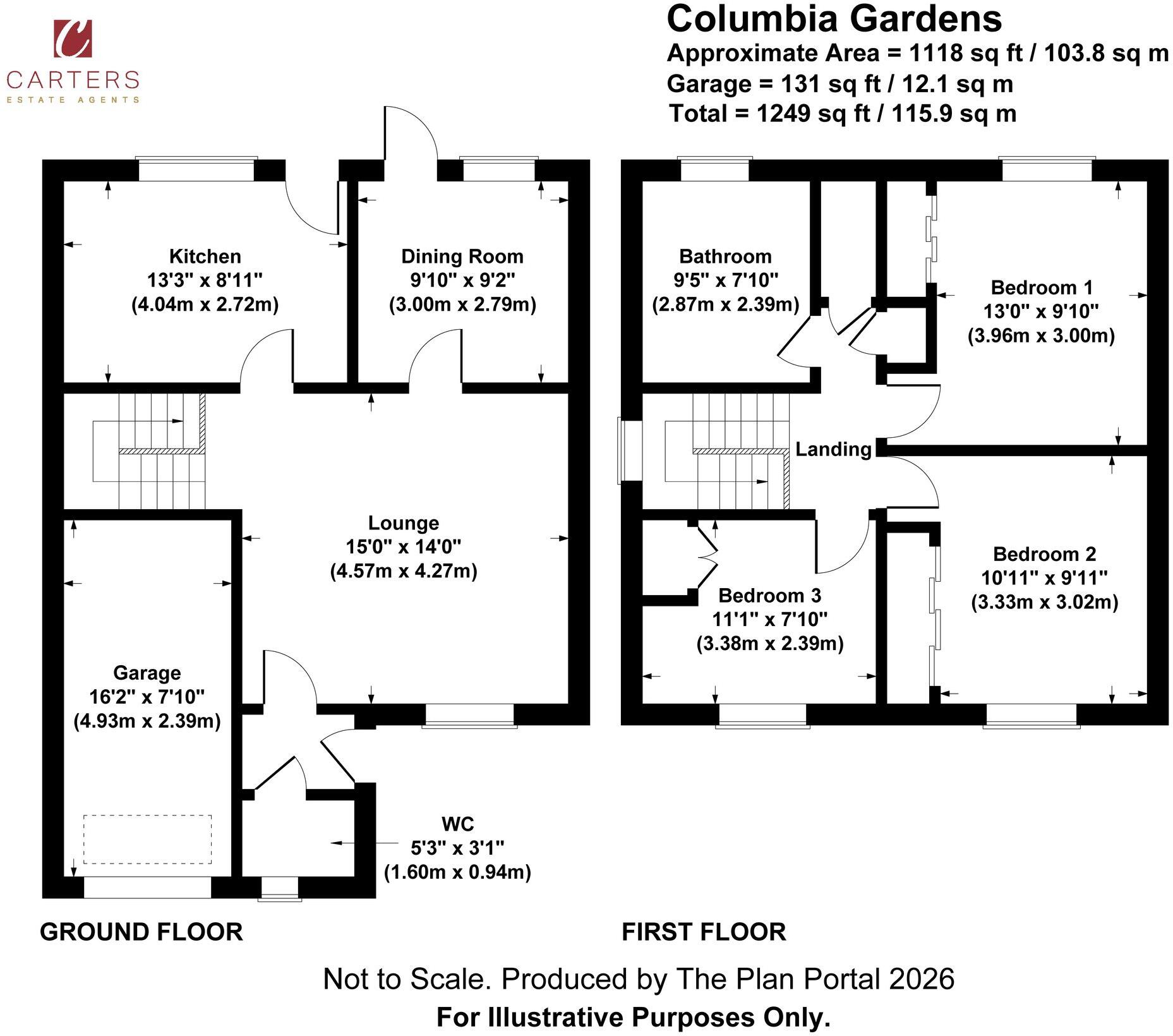 Columbia Gardens, Bedworth, CV12 floorplan