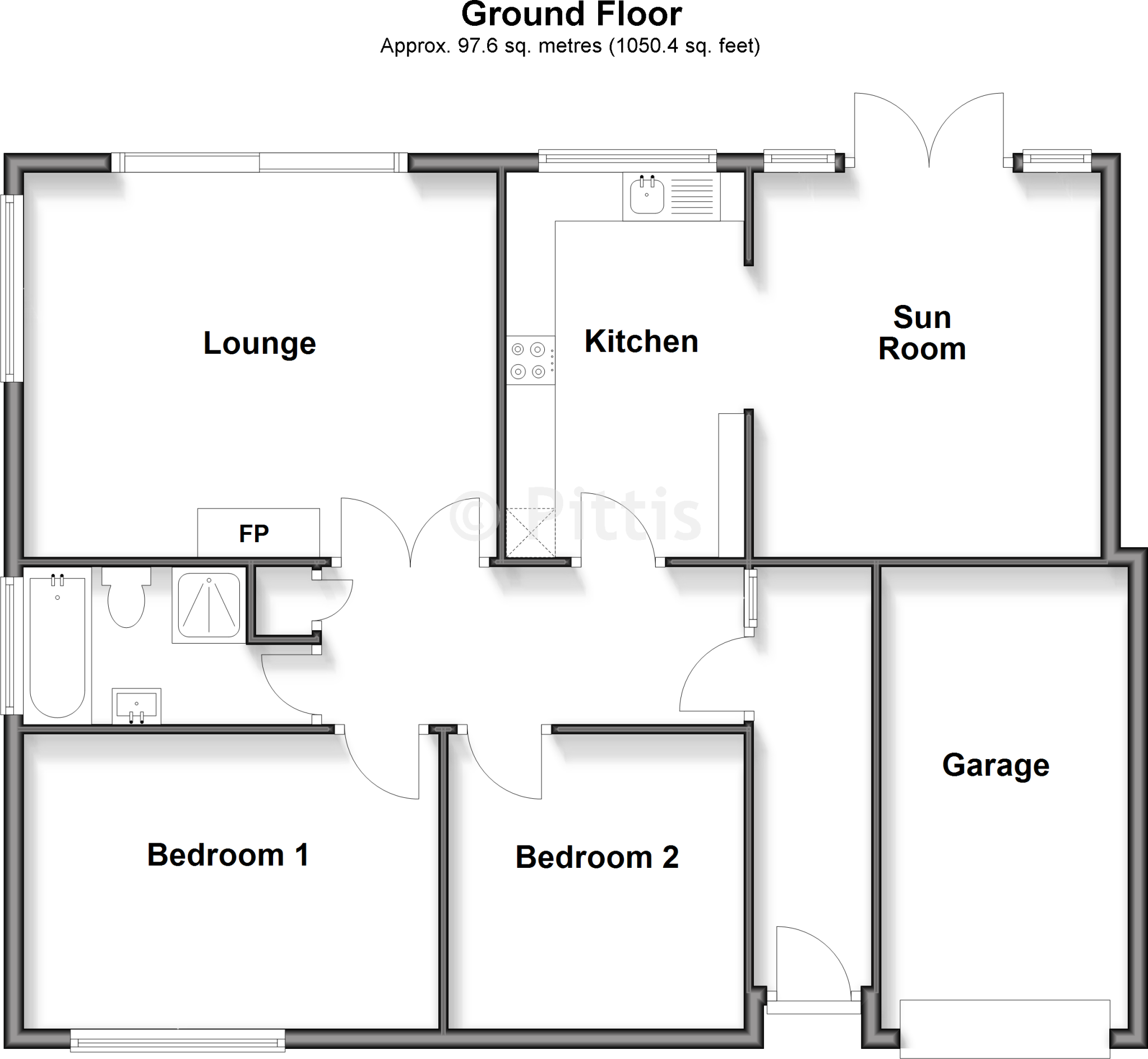 Clevelands Road, Wroxall, Ventnor, Isle of Wight floorplan