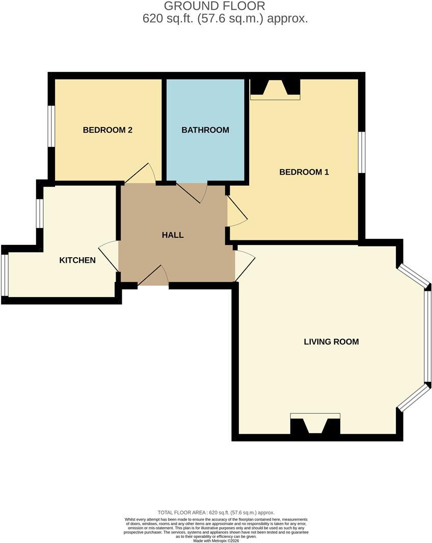 Kipling Terrace, Westward Ho! floorplan