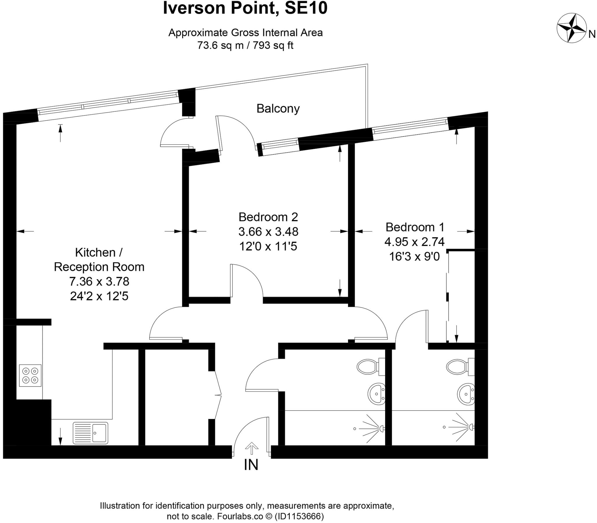 Harrison Walk London SE10 floorplan