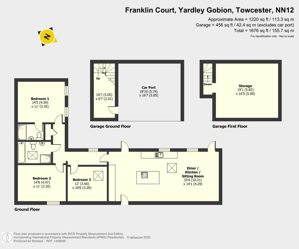 Franklin Court, Yardley Gobion, Towcester, Northamptonshire, NN12 floorplan