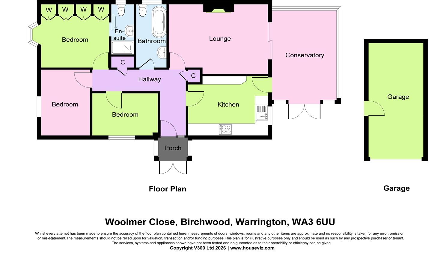Woolmer Close, Birchwood, WA3  6UU floorplan