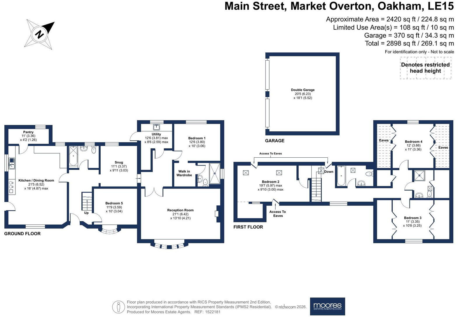 Main Street, Market Overton, Oakham, LE15 7PL floorplan