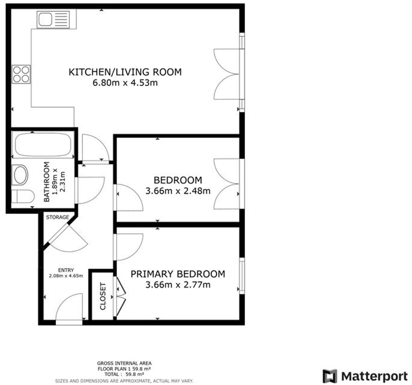 Castle Quay Close, Nottingham, NG7 floorplan