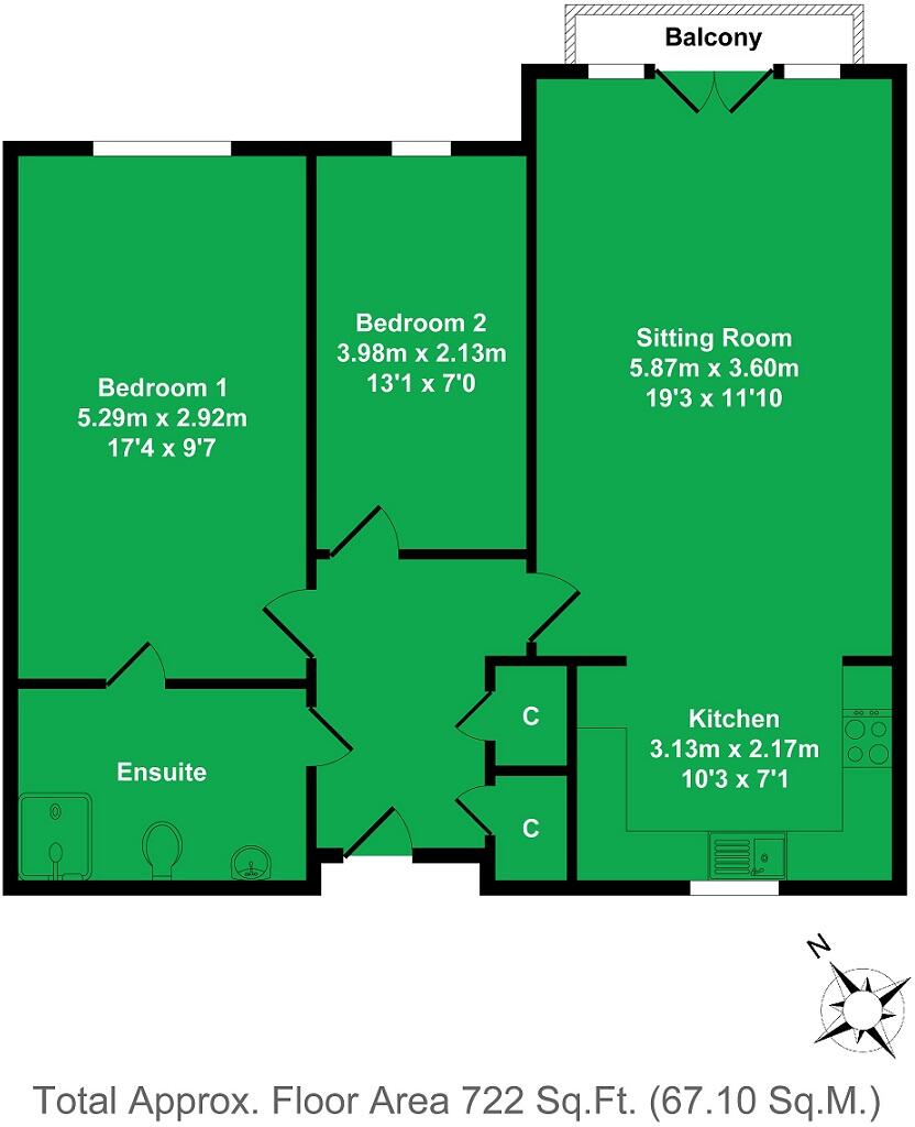 Buttercross Lane, Witney, Oxfordshire, OX28     floorplan