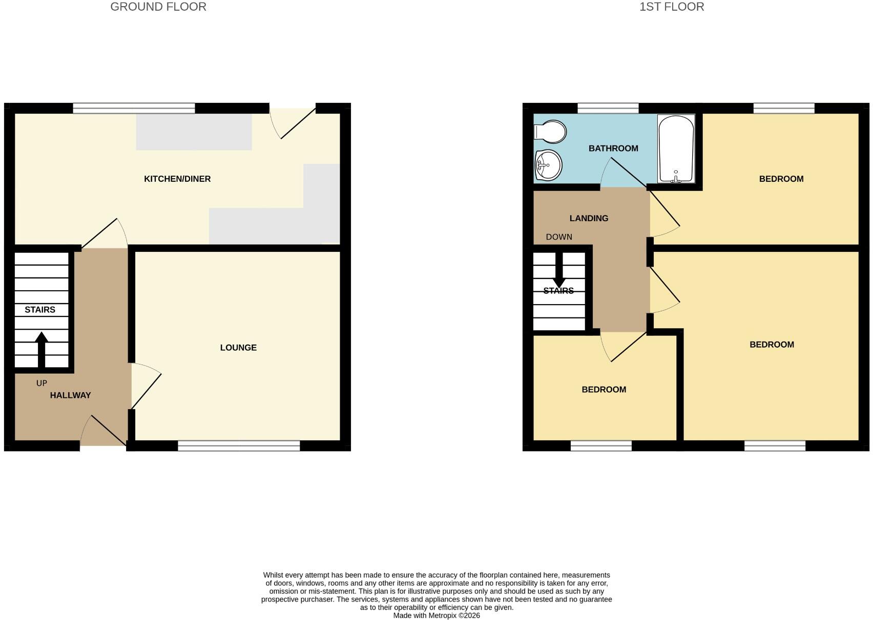 57 Houldsworth Drive, Chesterfield, Derbyshire, S41 0BP floorplan